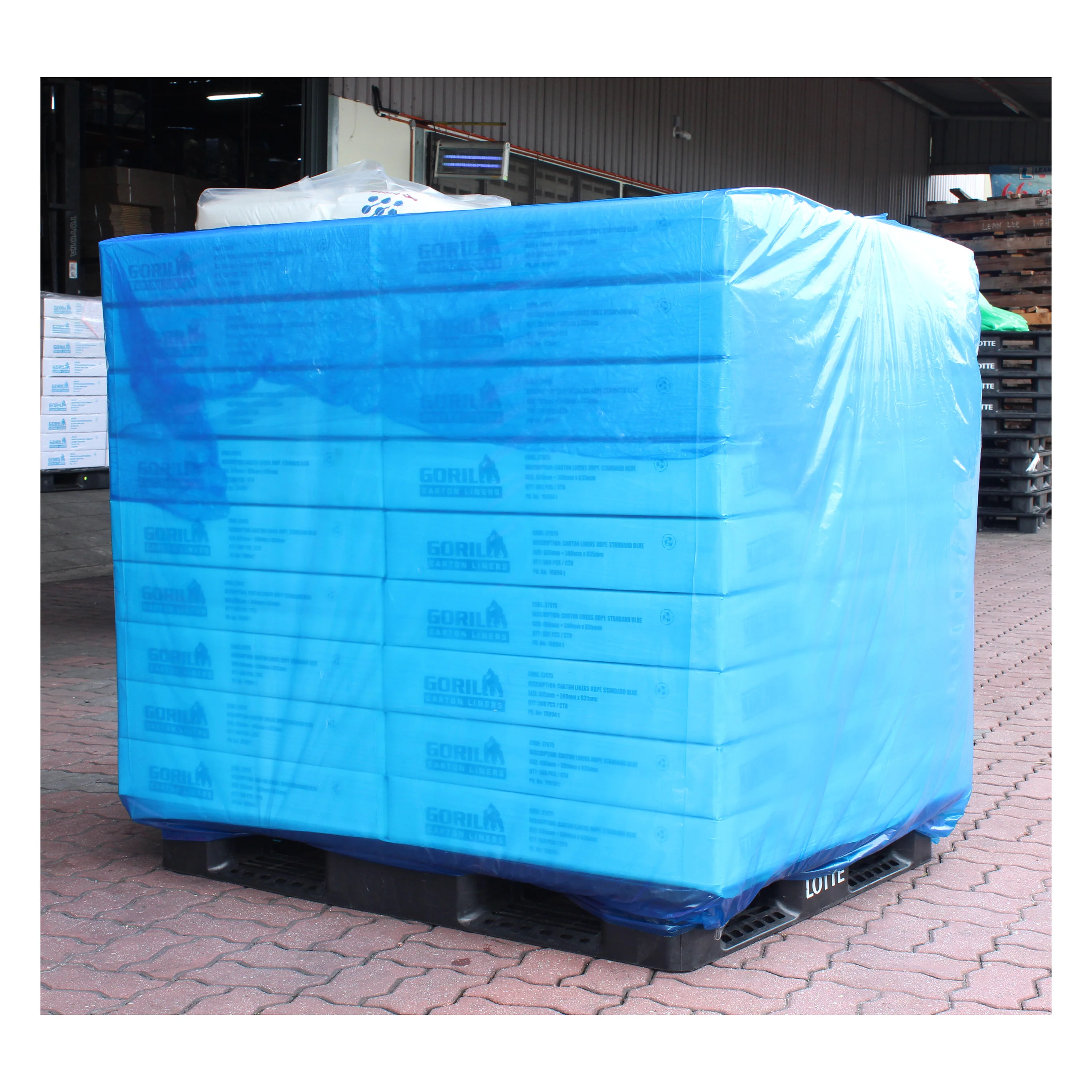 Wholesale Heavy Duty Pallet Bag LDPE/HDPE Reusable Protective Pallet Top Cover Waterproof Dustproof Plastic Pallet Bag