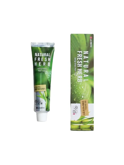 LG  Living Health Bamboo Salt Natural Fresh Herb Alpha Toothpaste 130g kbeauty made in korea