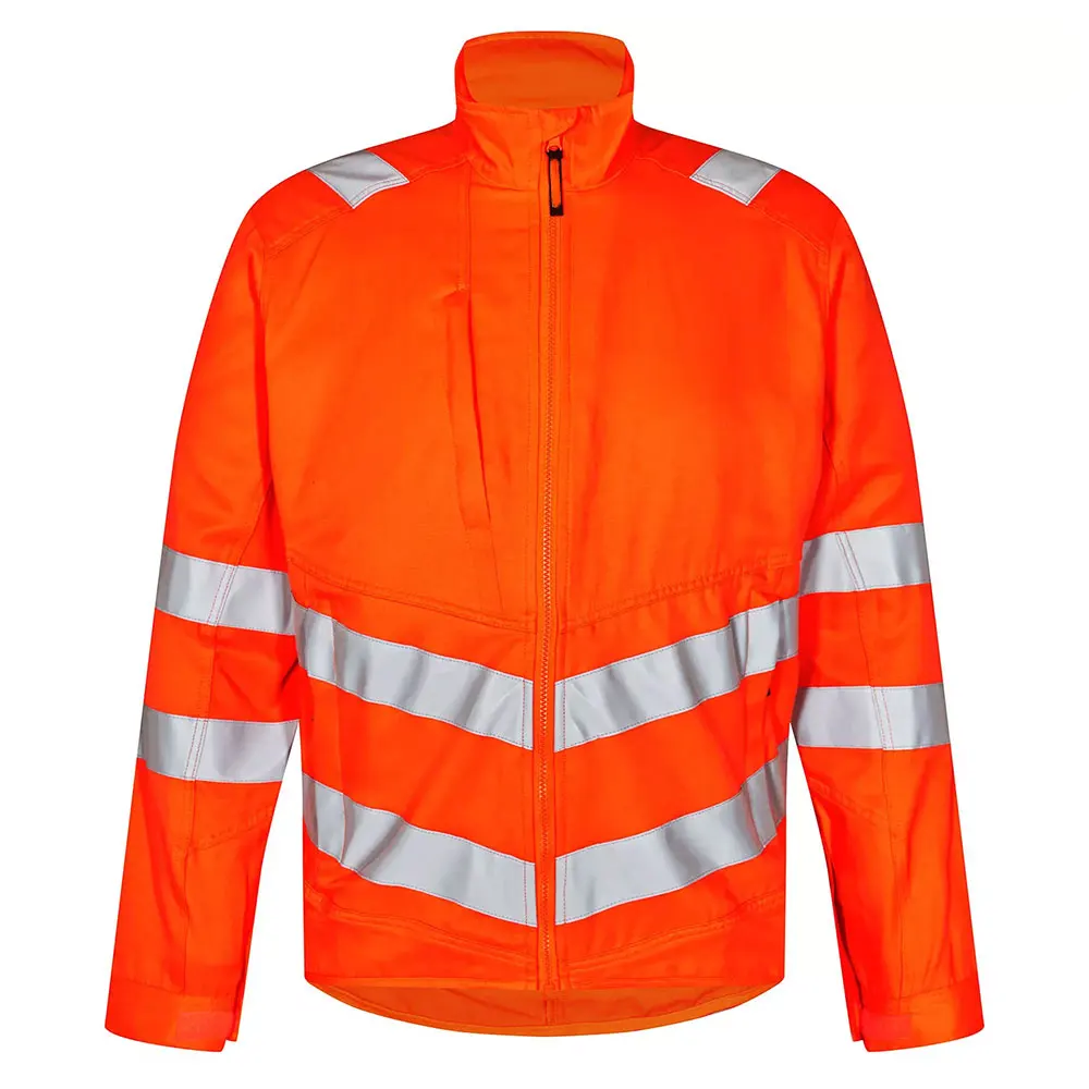 Men Safety Construction Bomber Jacket Reflective Windbreaker Coats High Visibility Worker Multipocket Fireproof Jackets