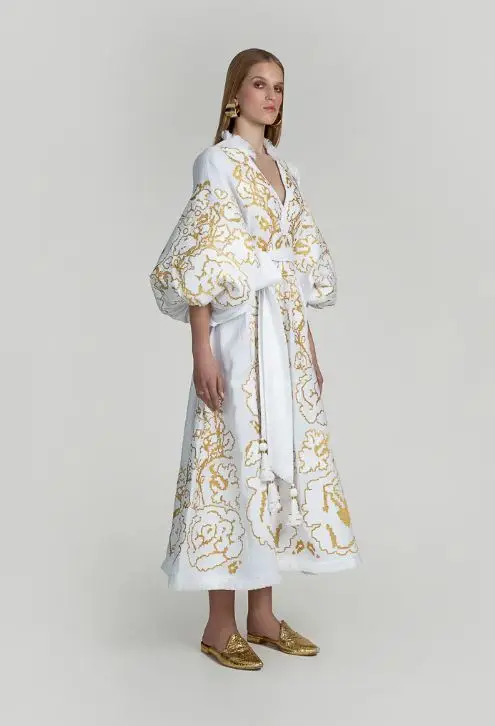 Хлопковое платье ручной работы с принтом женская одежда длинное цветочным летняя Повседневная Туника бохо свободное богемное Платье Макси