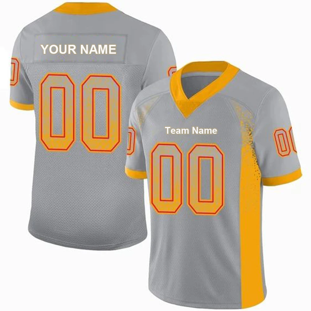 Высококачественная сублимационная печатная Американская Футбольная майка быстросохнущая новейшая форма с коротким рукавом от BD