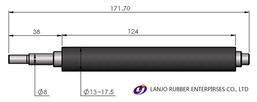 Silicone Coated Rubber Roller