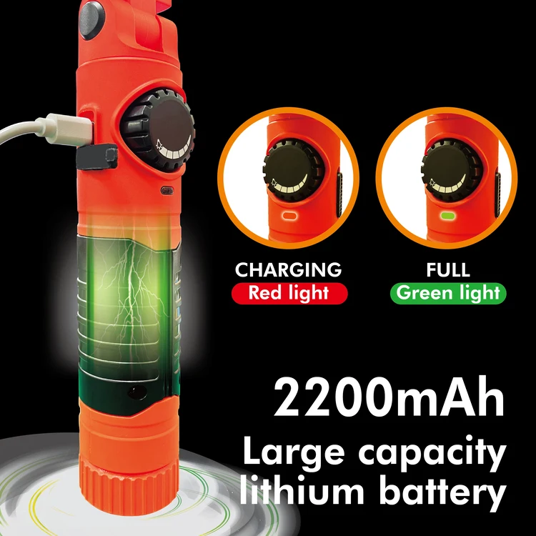 5W LED Rechargeable Work Light 2000mAh large capacity lithium battery