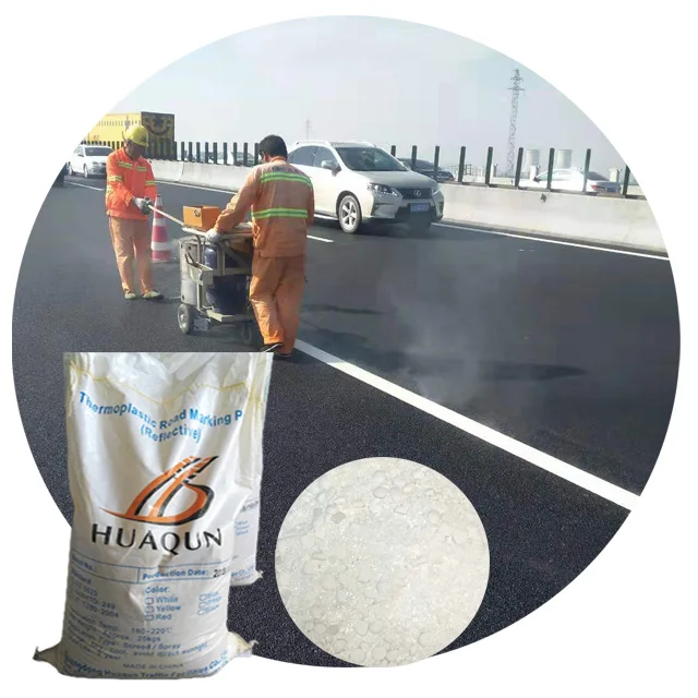 Quick drying Strong wear resistance thermoplastic road paint reflective traffic line marking paint