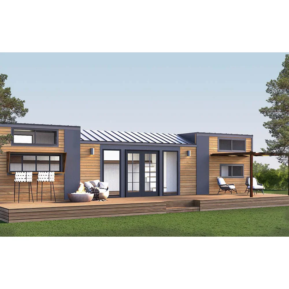 3+1 Special Family Tiny House 255cm x 1000cm x h:400cm Premium Quality Prefab House 48m2 for 6 people tiny homes houses