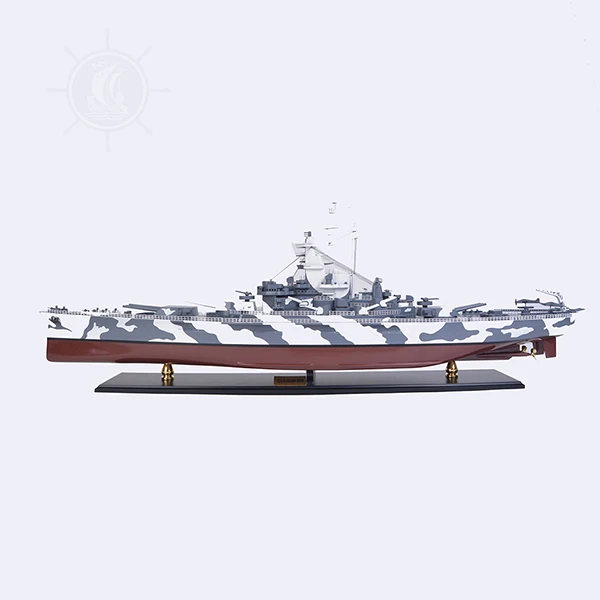 Модель корабля USS ALABAMA BB60 деревянная копия ручной работы