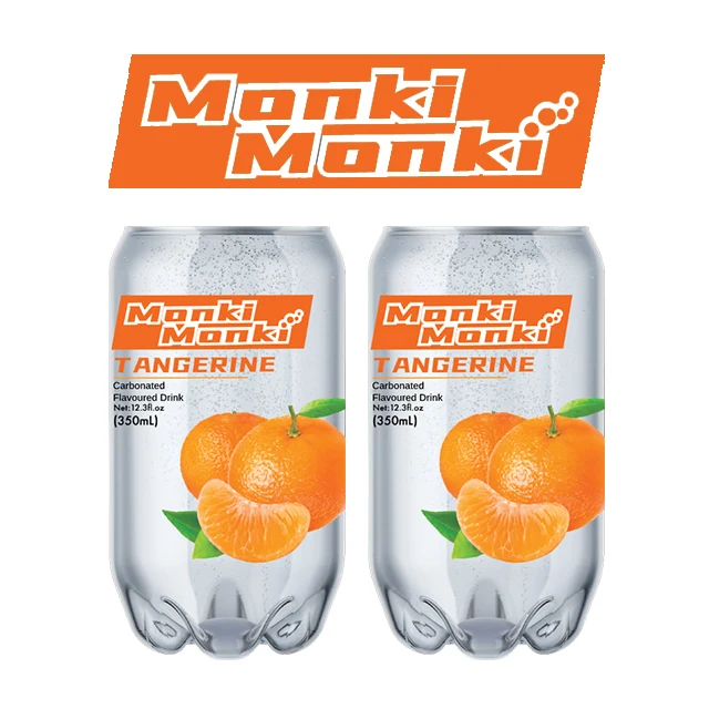Hot Selling Private Label Monki Monki 350ml Can Clear OEM Packing Packaging With Malaysia Halal Certification Carbonated Drinks