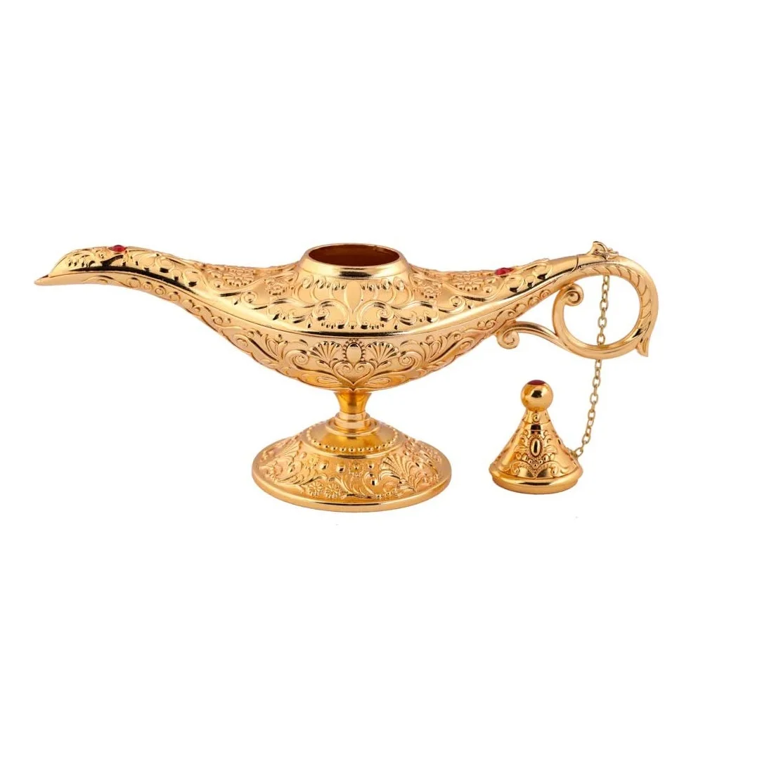 Rare Legend Aladdin Magic Lamp  (Alloy Color) Handmade By Adiba Home Decor
