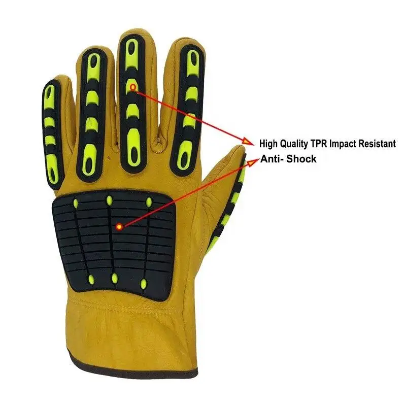 High Quality Mechanical Safety TPR Impact Gloves Cheap Price Industrial Work Mechanic Gloves