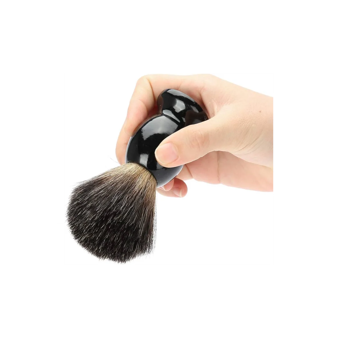 Customized horn shaving kit Handle Baber Men Pure Badger Hair Shaving Brush with sale product