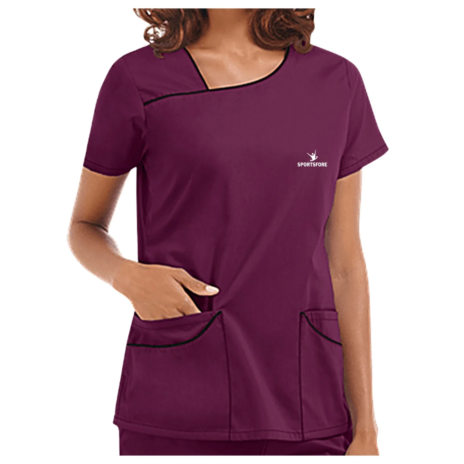 Wholesale Anti Wrinkle Hospital Uniforms Surgical  Medical Scrubs Nurse Short Sleeves Medical Scrub Suit For Women