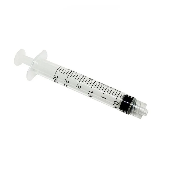 1ml/2ml/3ml/5ml/10ml Syringe 3 Parts Disposable Syringe with out Needle Medical Luer Lock Syringe