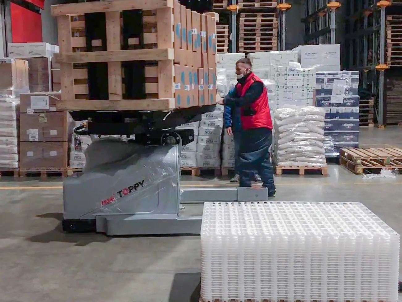 Новое поступление, машина для терения поддонов Toppy, инвертор для поддонов «Pharma ADV», изменение поддона, наклонив нагрузку до 1000 кг