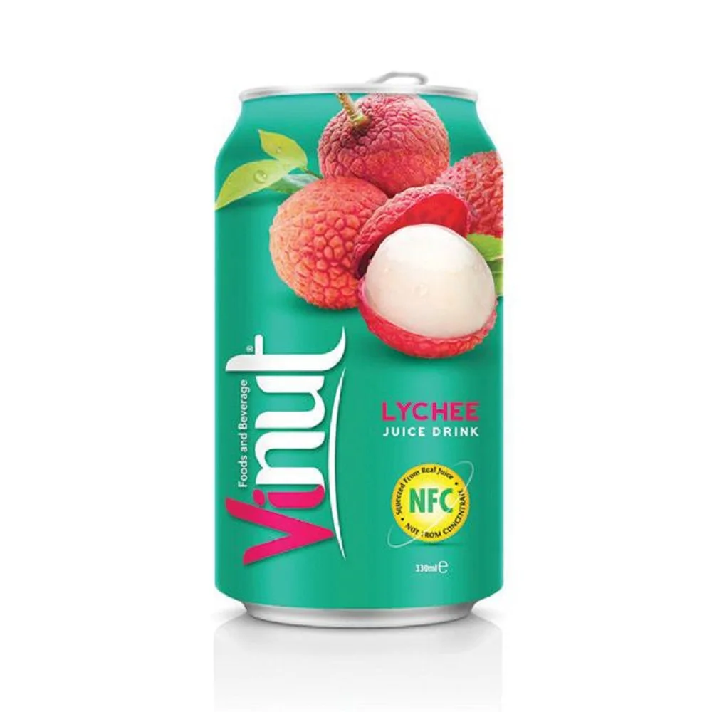 Canned Health Lychee Juice Drink Fruit Juice Not From Concentrate Beverage Distributor