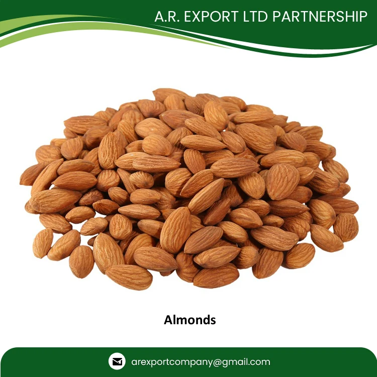 Raw Almond Nuts Wholesale Exporter of Genuine Quality Grade A Fresh Raw Almonds Available in Bulk at Great Price