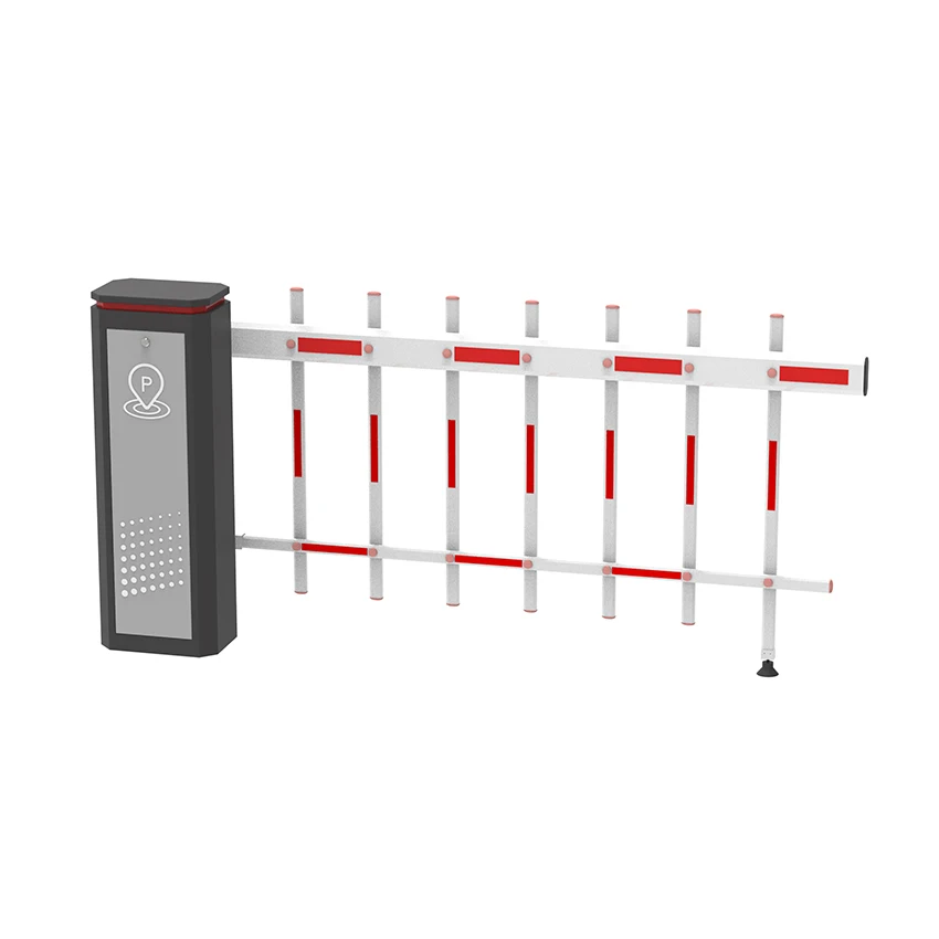 180 degrees folding boom barrier gate Automatic Boom barrier gate with car parking ticket machine remote work gate barrier