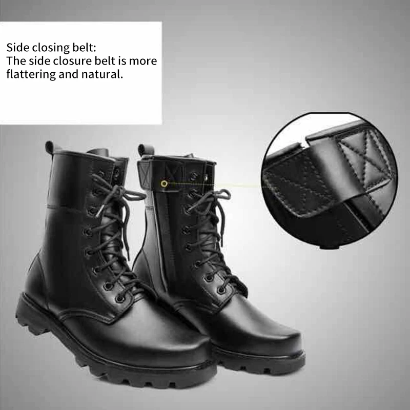 Лидер продаж, мужские высокие ботинки Martin, мужские кожаные ботинки, шерстяная теплая хлопковая обувь, уличные тренировочные ботинки со стальным носком, защитная обувь