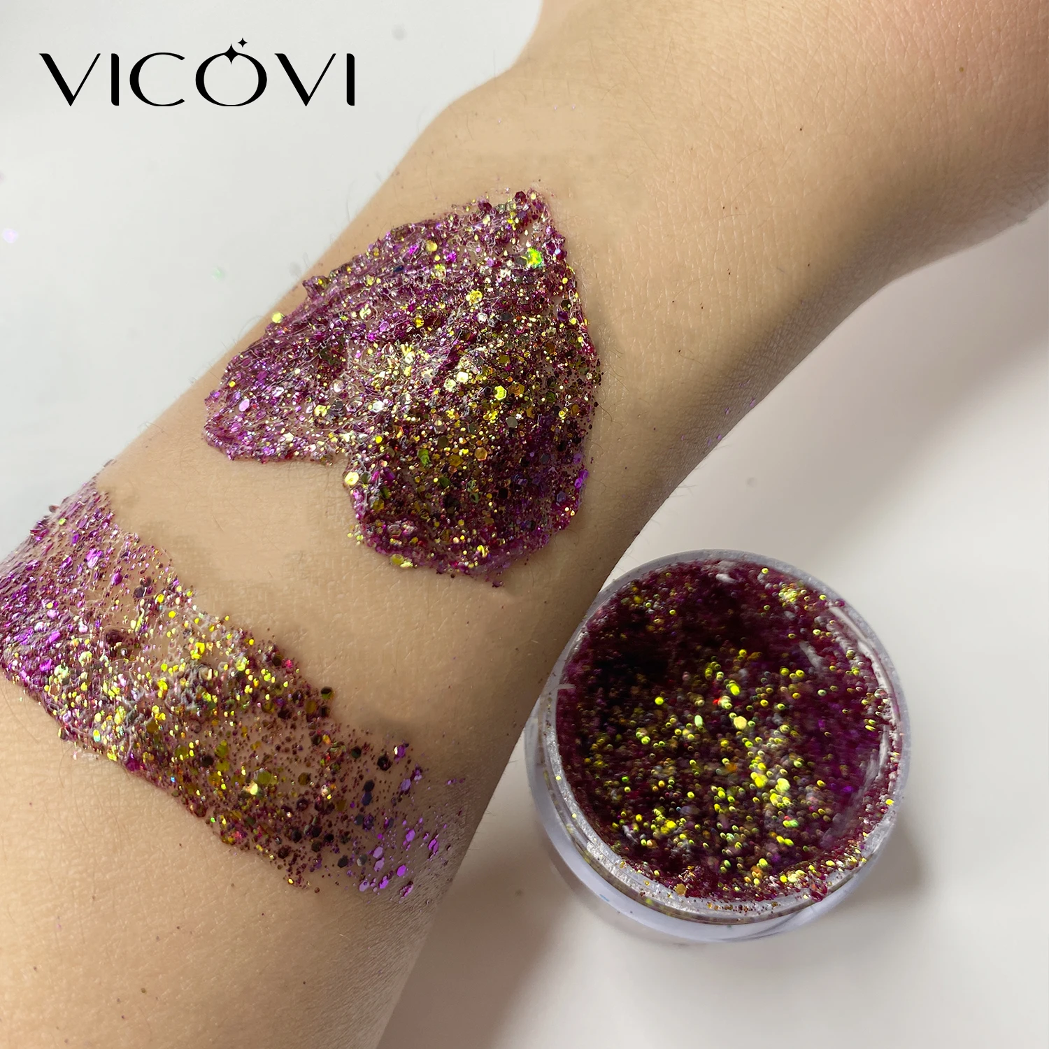 Large bottle of 30g stage makeup sequins gel eye shadow glitter powder pearlescent brand liquid gel eye shadow
