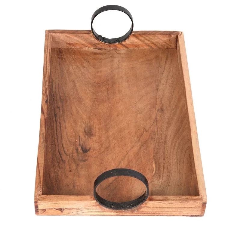 Luxury quality Decorative Wooden Tray with Carved Details Suitable for Coffee Tables and Vanity Catering Solutions from India