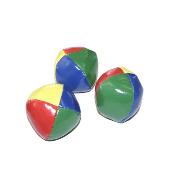 Juggling balls small 2 inch Yellow red green blue colored