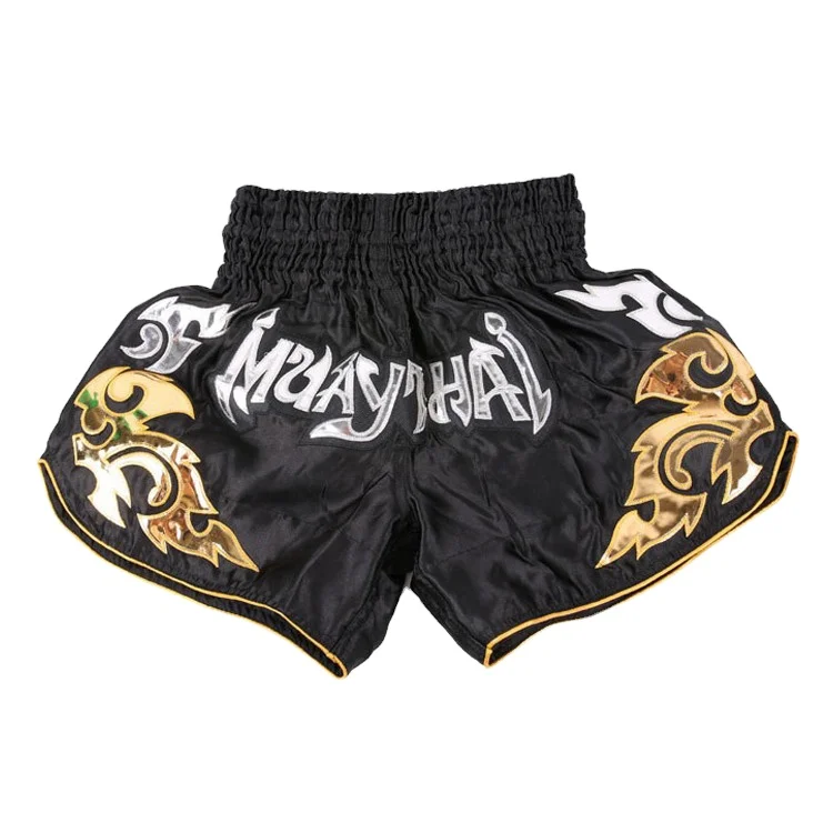 Unisex High-Performance MMA Fightwear Muay Thai Shorts Custom Branded White Black Short Length With Elastic Waist for Adults