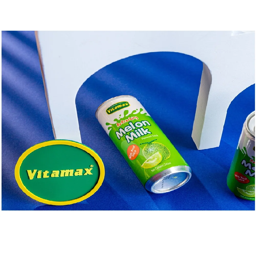 Reasonable price OEM Flavoured Fluid Milk Drinks Fruity Dessert Drink Can (Tinned) Vitamax Melon Flavoured Milk 240ml x 24c