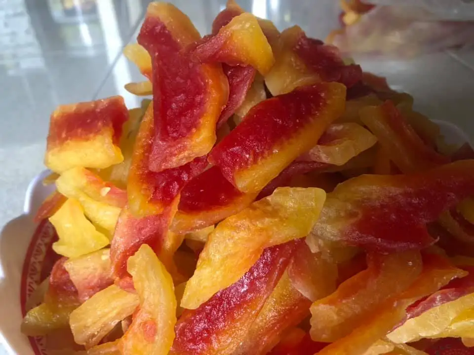 TW6 Dehydrated Dried Papaya Dices Soft Dried Papaya 0084971886886