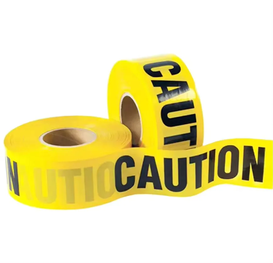 Customizable PE warning tape barricade safety tape yellow custom caution tape