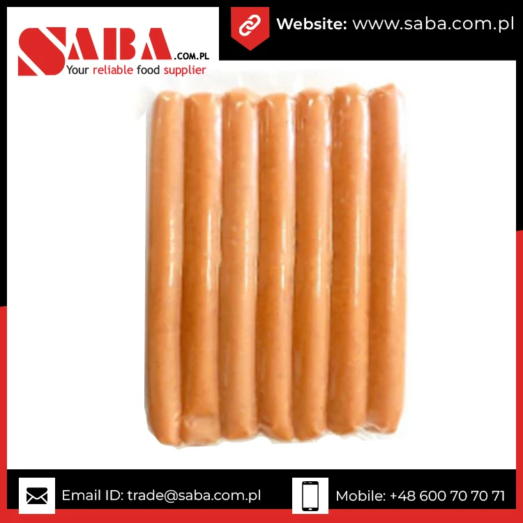 Wholesale Good Quality Packaging Pork Beef Hot Dog Sausages Wieners With Spicy White