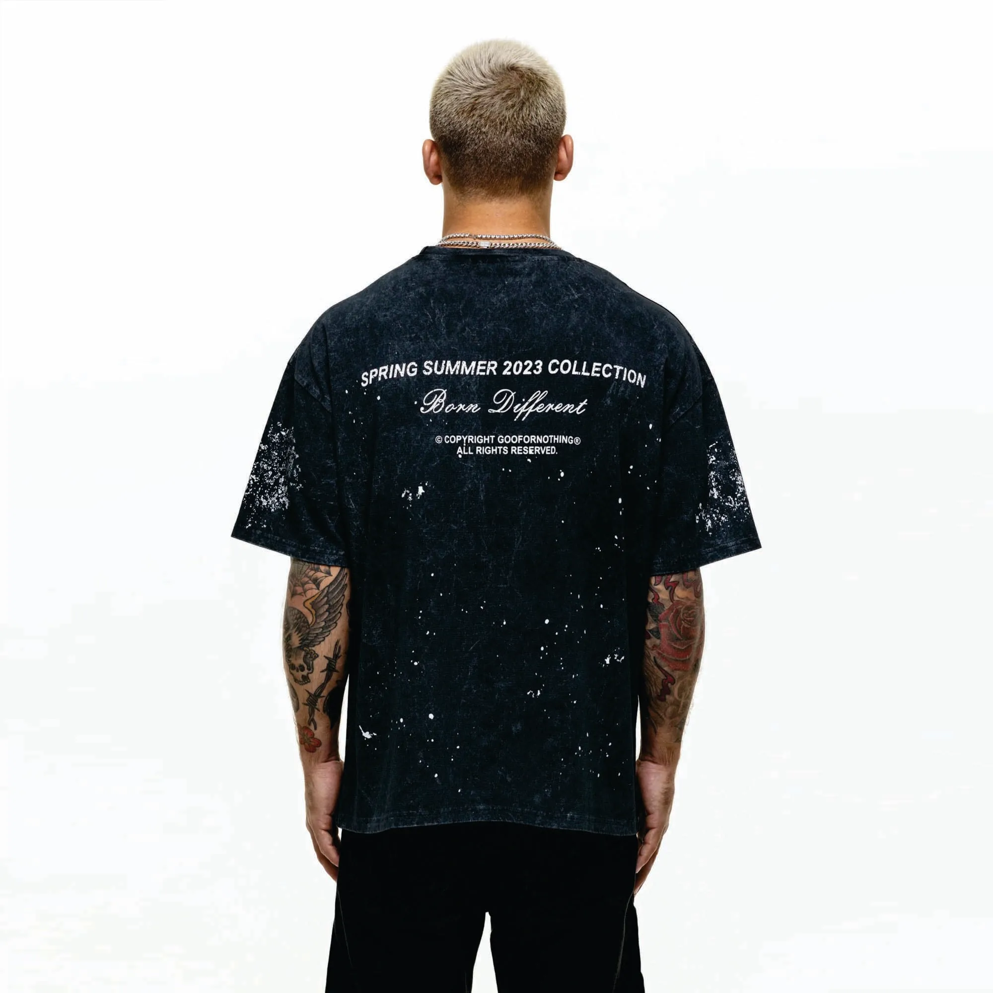 Factory Direct Wholesale Custom Print Cotton 240 GSM Drop Shoulder Cool Fit Streetwear Oversized T Shirt