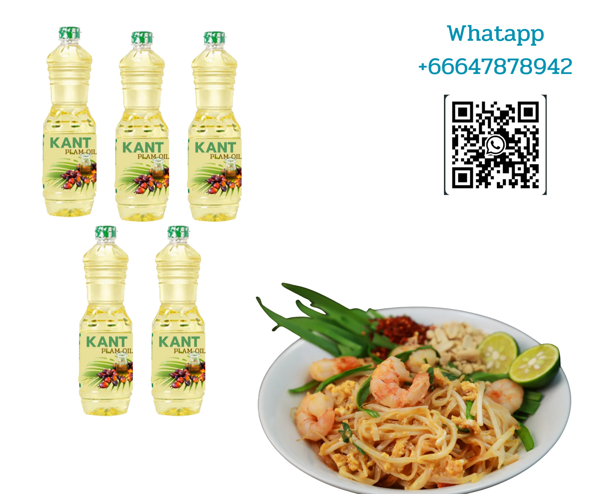 KANT Plam Oil plastic bottle Use For  Cooking Pemium Quality Product of Thailand Kancheewalanad company limited Kancheewa