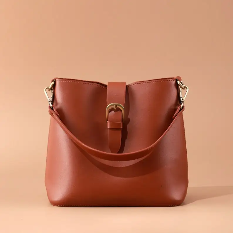 Genuine Leather Cross Body Sling Cowhide soft leather handbag bag for women, OEM product Full Customization available