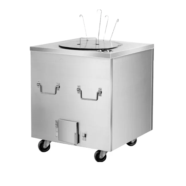 Hot Sale Stainless Steel Charcoal & Gas Operated Commercial Oven Square Tandoor For Restaurants and Hotel Kitchen Use
