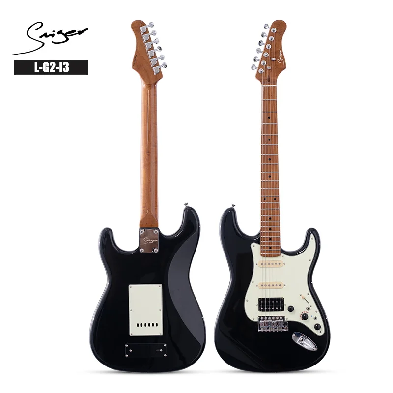 Smiger new arrival poplar body roasted maple intelligent Multi-functional 8 channel built-in effects L-G2-i3 electric guitar