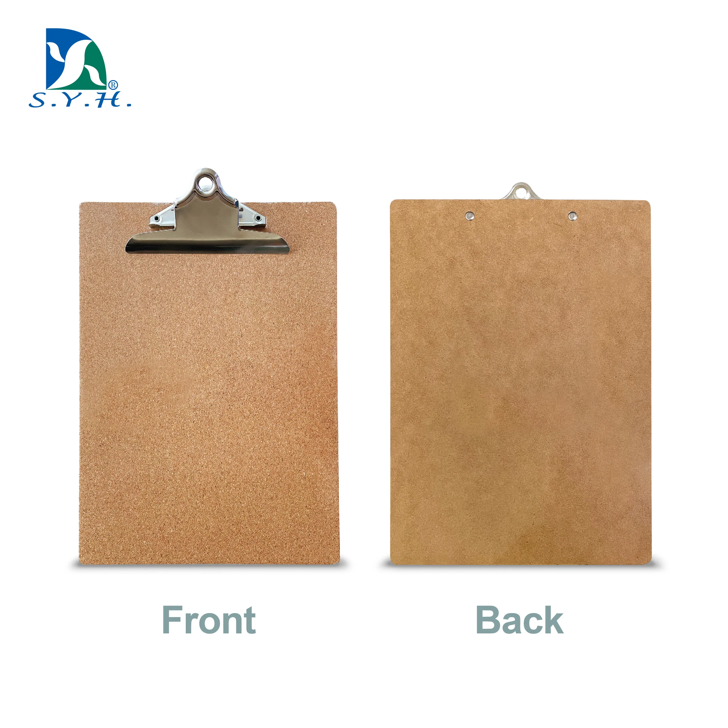 MDF wood clip board cork a4 clipboard with butterfly clip