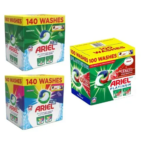 Best Ariel 3 in 1 Pods Regular Detergent in capsules / Ariel Dishwashing Detergent