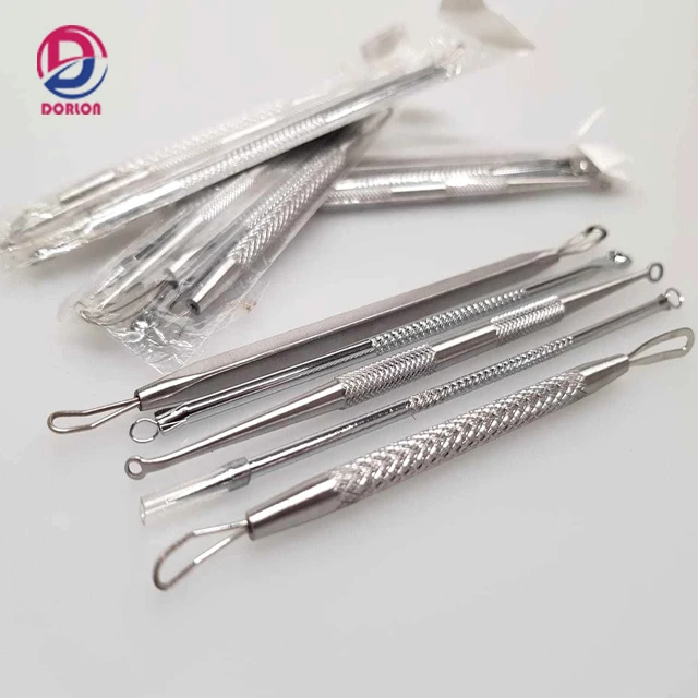 Best Selling High Quality Professional Black head Removal Tool Kit Set of 4 Pcs for Facial Care Skin Protection.