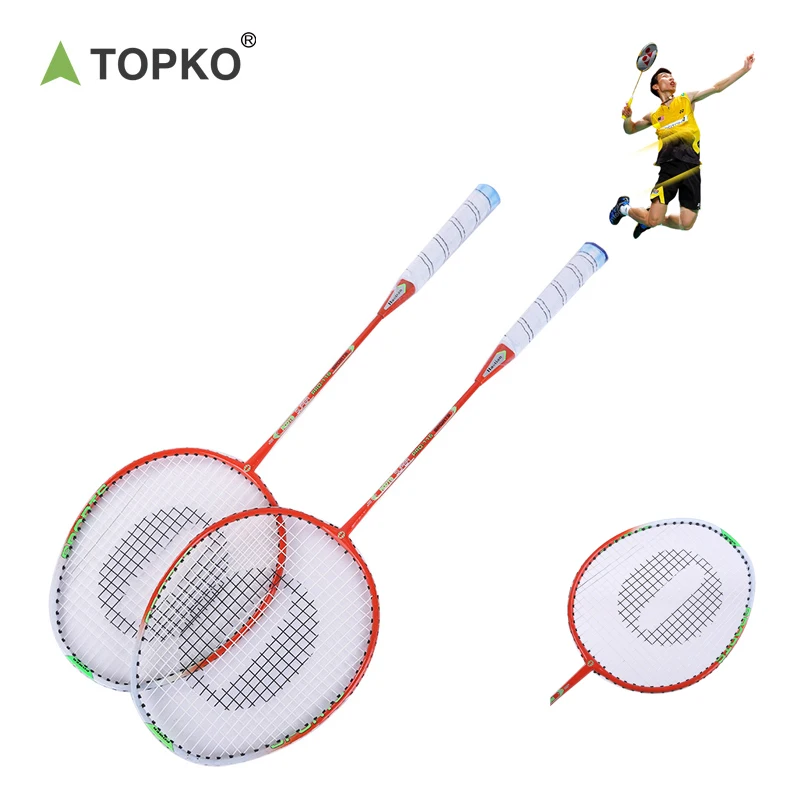 TOPKO Outdoor Backyard Games Iron Badminton Rackets  Durable Light Weight Professional Badminton Rackets