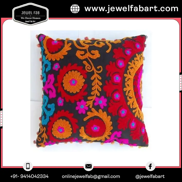 Luxury Elegant Lace Design Cotton Square Pillow Cover for Home Decoration Wedding Couch Sofa Bed Price