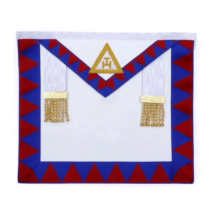 Companion English Royal Arch Masonic Regalia Apron Red & Blue High Quality Fabric
