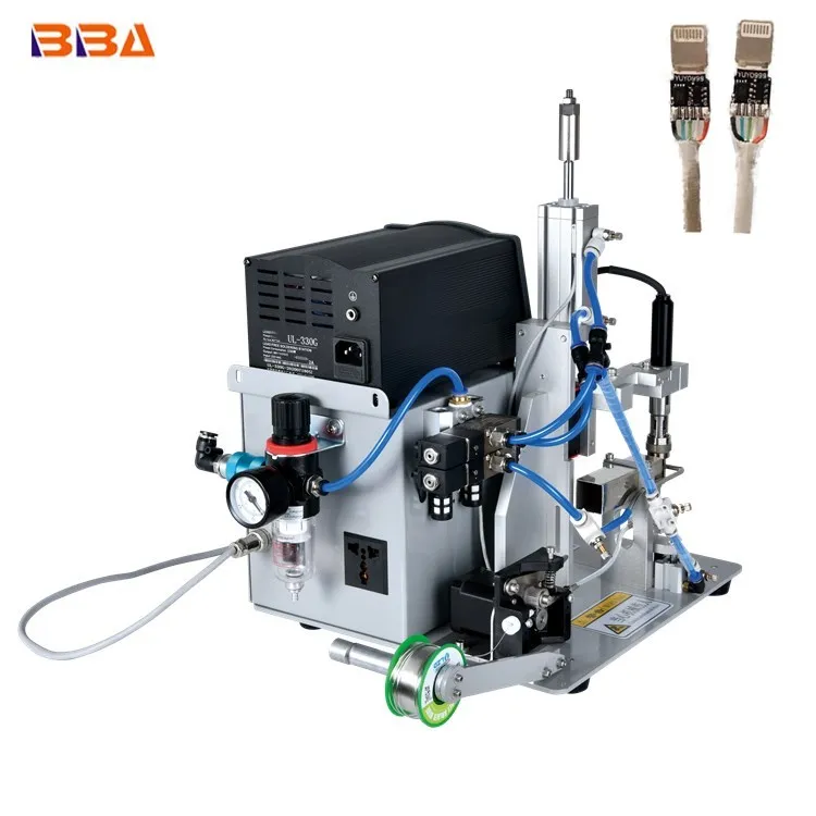 BBA Semi Automatic USB Cable Soldering Machine PCB welding robot Best iron soldering machine for wire cables welding