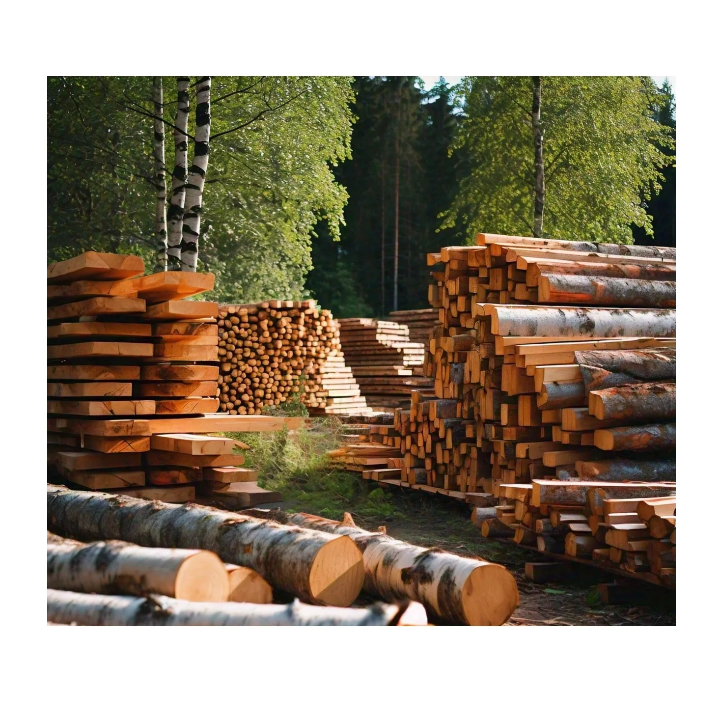 High-Quality Birch Timber - Lumber & Logs for Construction