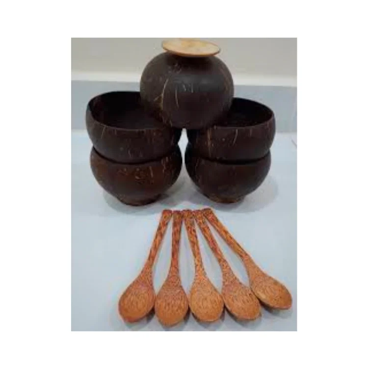 Coconut Bowl Shell Cheap Price Hand Made Handicraft Salad Bowl Ready To Ship Vietnam Manufacturer