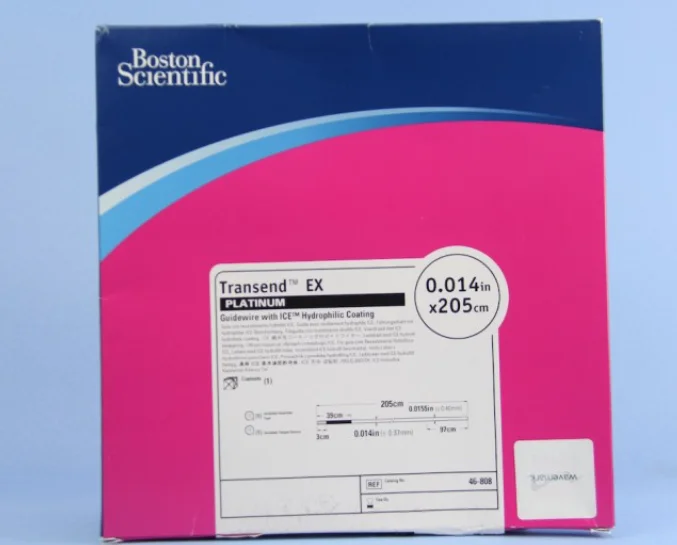 Transend  Guidewires with ice hydrophilic coating standard soft tip floppy platinum lenght 182 cm 205 cm