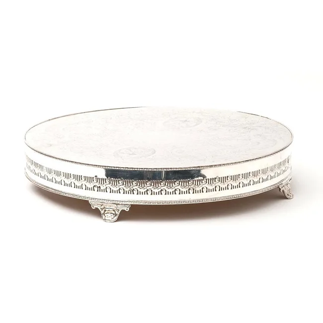 Wedding Table Decoration Serving Cake Stand White Metal With Best Quality Finishing Shining For Home Parties & Wedding Decor