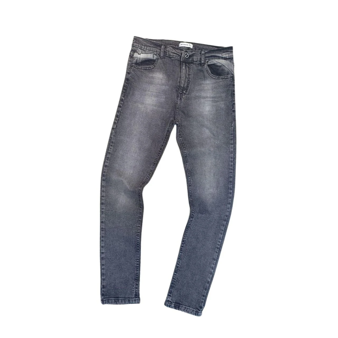 2024 New Arrival Unisex Kids Jeans White Washed Skinny Casual Elastic Denim Pants with Multi-Pockets Cool Denim Boy/Boy