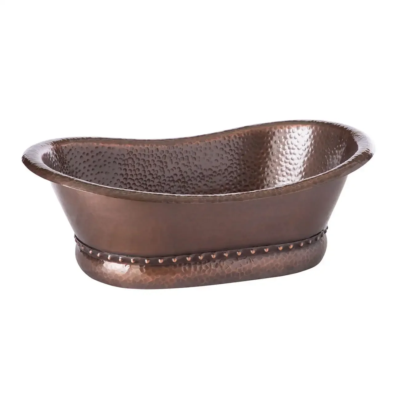 Copper Hammered Boat SInk for bathroom Wash Basin