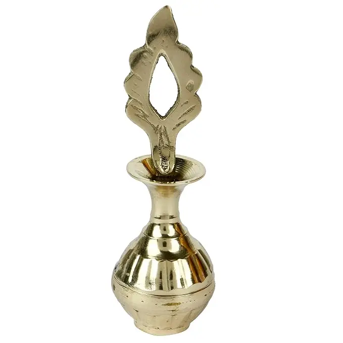 Brass Surmadani Metallic Finish Kajal Eye Makeup Surma Dani |Only Holder (Surmedani Without Surma Or Kajal)
