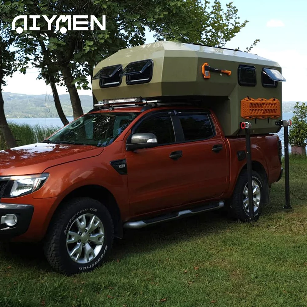 Экспедиция слайд-на-кузове 4x4 1/2 тонн кемпинг по суше цена ракушка Додж-таран грузовик кемпер для продажи