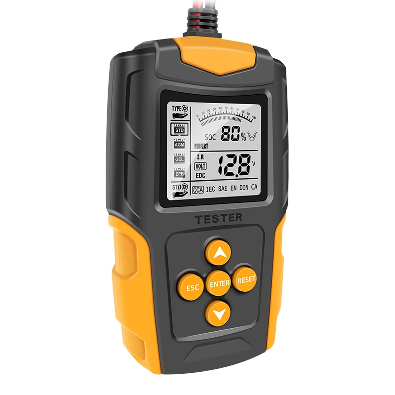 Full Function 12V24V Car battery tester LCD Battery Analyzer Test Tool Digital Analyzer Tester for Car Truck Motorcycle SUV Boat